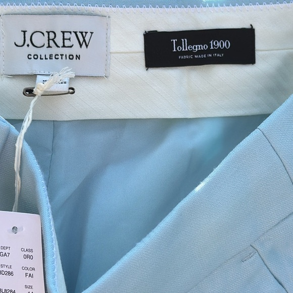 J.Crew Full Length Wide Leg Tuxedo Pant in Italian Wool for Women - Picture 4 of 13